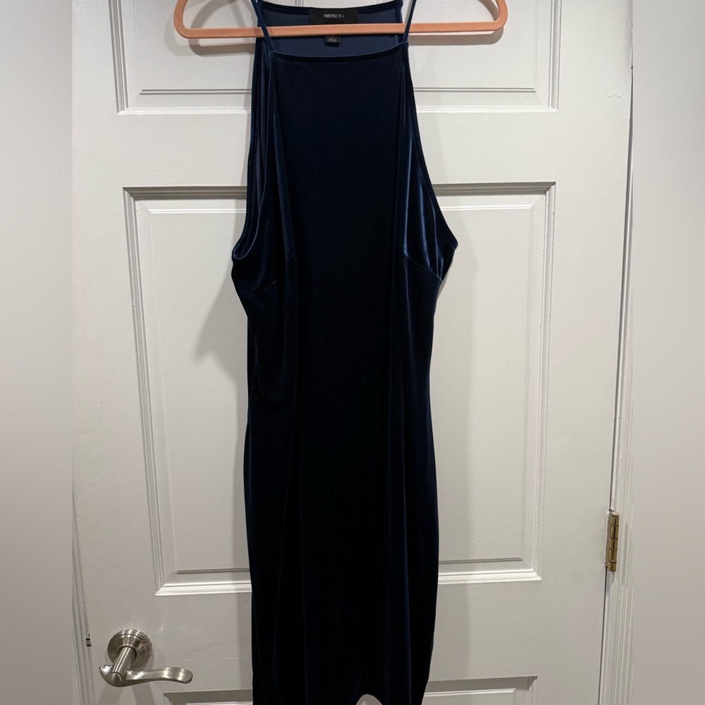 Forever 21+ - Navy Blue halter neck dress